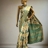 Maya victorian paisley tussar saree