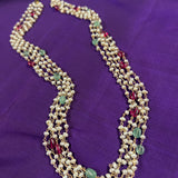 Silver chain with pearls