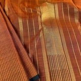 Nihira rising lines kanchipuram silk saree