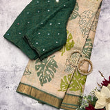 Maya monstera saree
