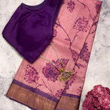 Maya leaf tussar saree