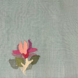 Powder blue handwoven organza jamdani saree