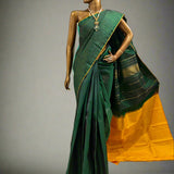 Nihira rising lines kanchipuram silk saree
