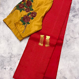Nihira rising lines kanchipuram silk saree