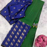 Trayi Kamadhenu kanchipuram silk saree