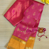 Sumangala Zari Checks Kanchipuram Silk Saree
