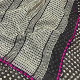 Mishrita Black Polka Kota Saree