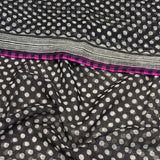 Mishrita Black Polka Kota Saree