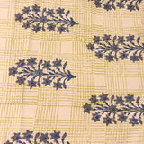 Mishrita Blue Foliate Kota Saree