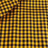 Charita yellow Kanchipuram silk fabric