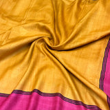 Veena Contrast Border Tussar Saree