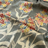 Light green batik saree
