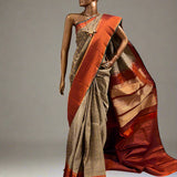 Meera meenakari kanchipuram silk saree