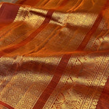 Meera meenakari kanchipuram silk saree