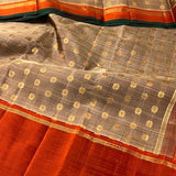 Meera meenakari kanchipuram silk saree