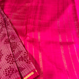 Mila monotone printed kanchi organza saree