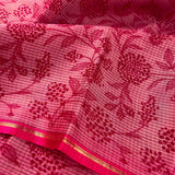 Mila monotone printed kanchi organza saree