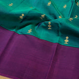 Trayi striped border kanchi silk saree