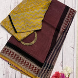 Chevron border Kota doriya saree