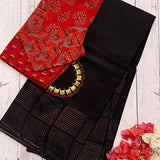 Geometric border Kota doriya saree