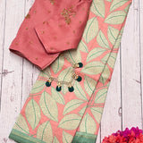 Mila foliage kanchipuram silk saree