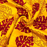 Mila monstera kanchipuram silk fabric