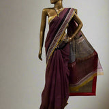 Chevron border Kota doriya saree