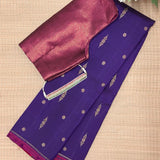 Vera Rudraksham Kanchi Silk Saree - Purple