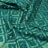 Hand embroidered silk blouse piece