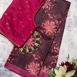 Maya wild blossom tussar saree