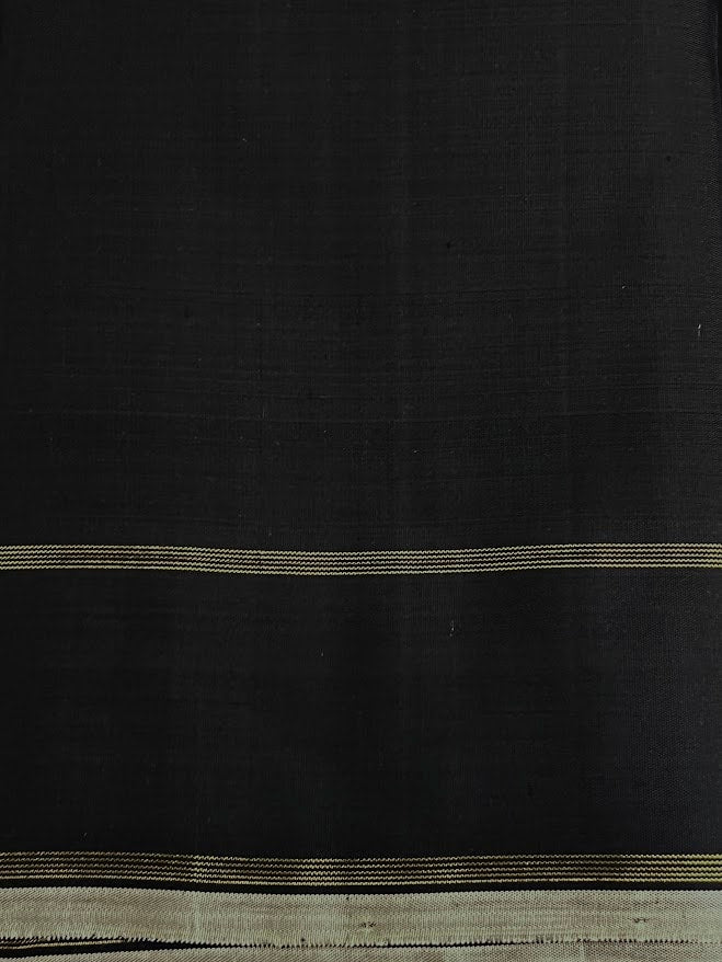 Meera Black gold kanchipuram silk saree 4