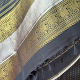 Meera Black gold kanchipuram silk saree 8