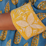 Blue foliage kurta