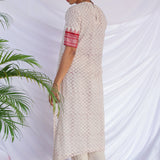 Maroon kanchi cotton kurta