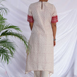 Maroon kanchi cotton kurta