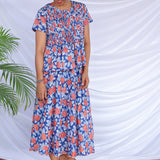 Hand printed cotton skirt