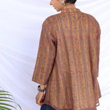 Layered brown top