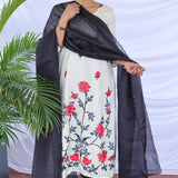 Mila rose garden Kanchi silk kurta