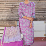 Foliage organza kurta