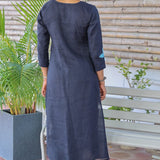 Kota appliqued kurta set