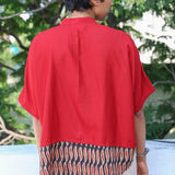 Red  box fit shirt