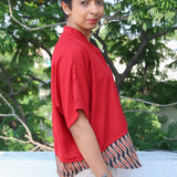 Red  box fit shirt