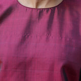 Maroon silk top