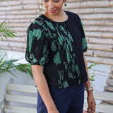 Pleated Chiffon Top