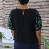 Pleated Chiffon Top