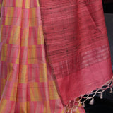 Ombre printed tussar saree