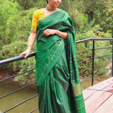 Lavanyam plain kanchipuram silk saree