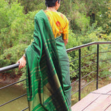 Lavanyam plain kanchipuram silk saree