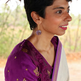 Violet silk chidiya blouse