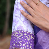 White printed kota blouse